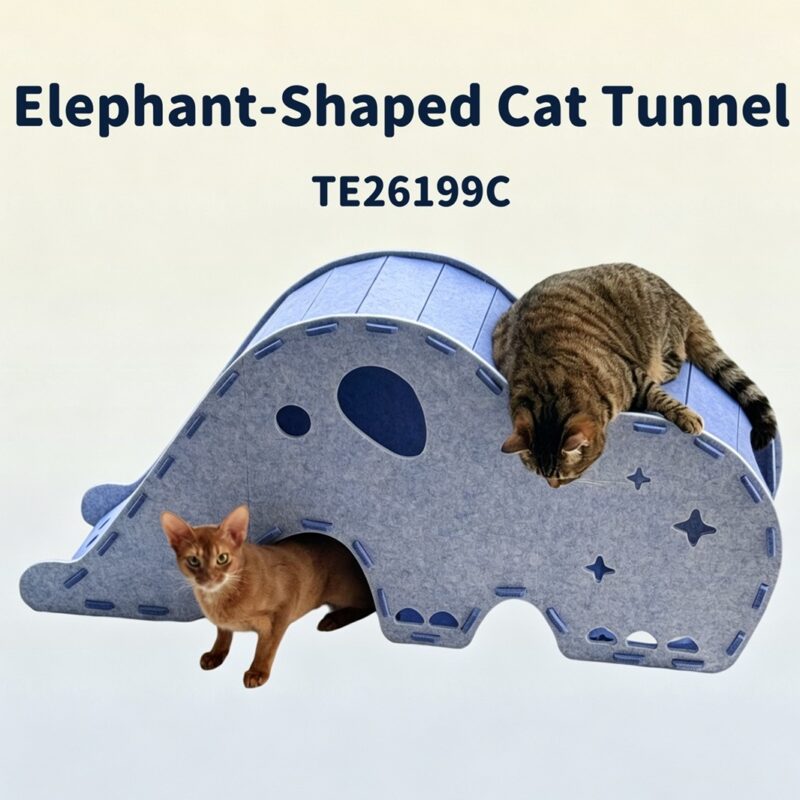 Elephant-Shaped Cat Tunnel