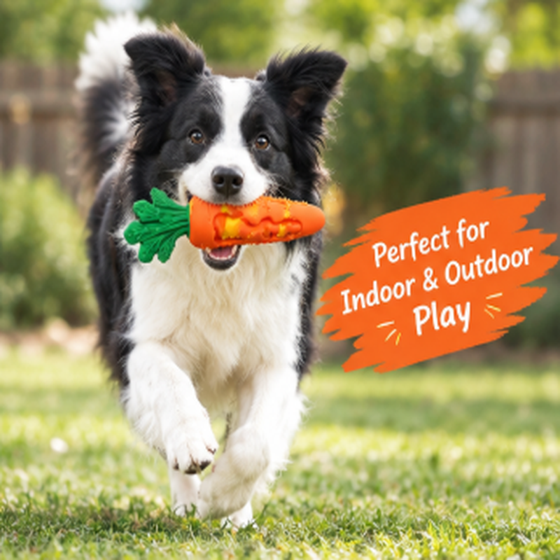 Carrot Squeaky Pet Toy - Image 3